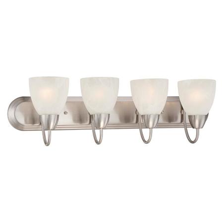 DESIGNERS FOUNTAIN Brushed Nickel Torino 4 Light Vanity Light 15005-4B-35